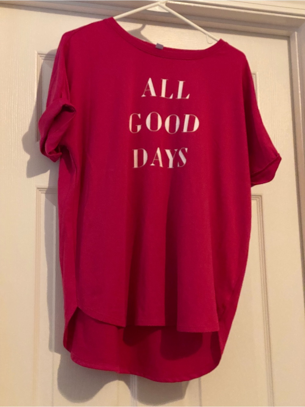 crown & ivy Short Sleeve Tee - Hot Pink
